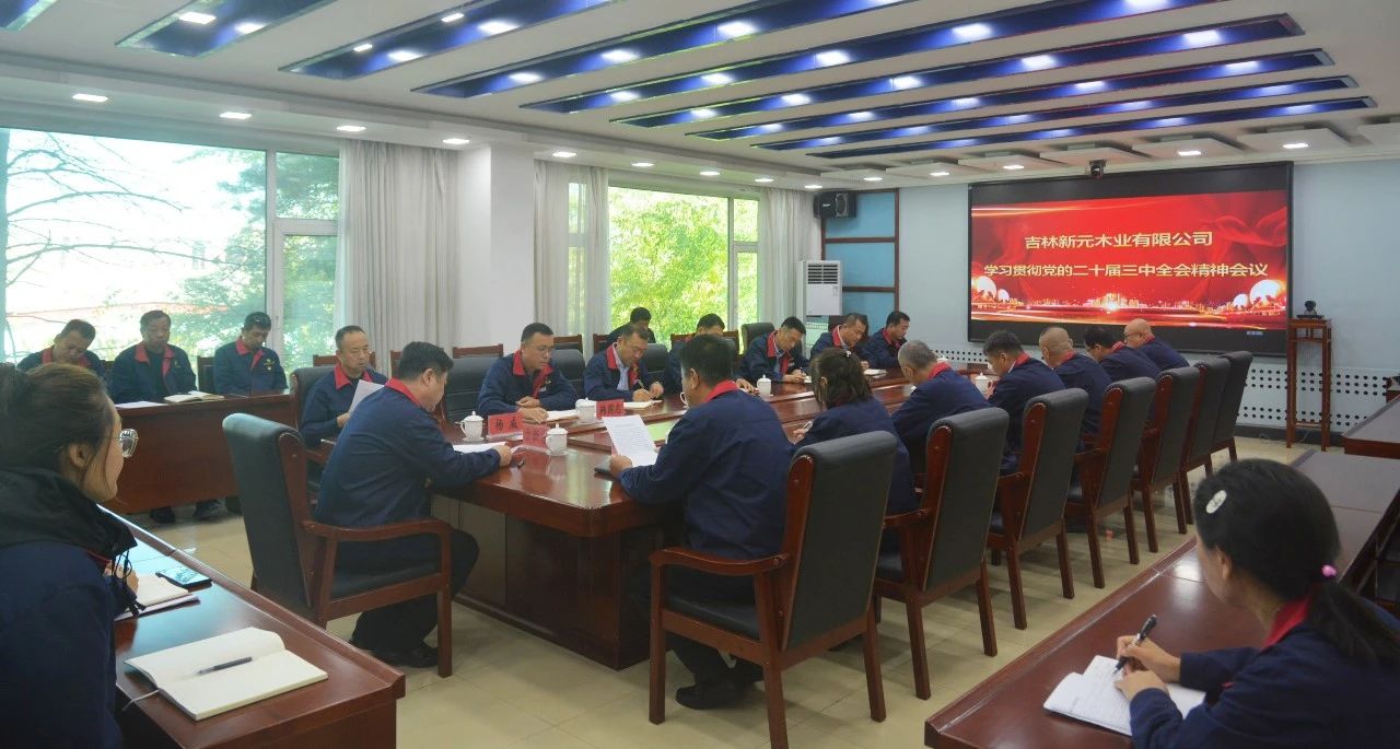 新元木业有限公司召开第七次党委理论学习中心组（扩大）会议